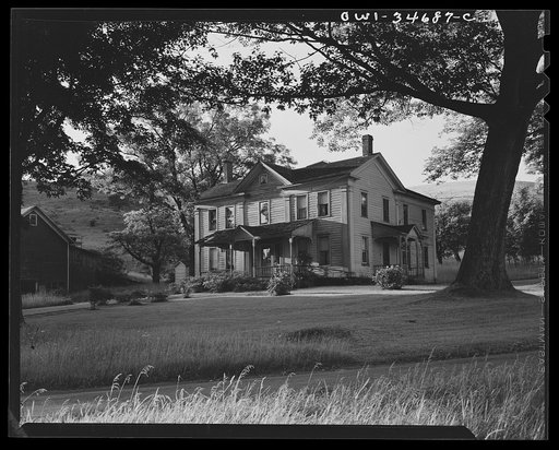 Farm along the upper Delaware River in New York state