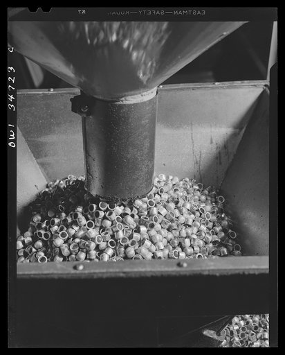 Bullet jackets being processed at the Stanley plant