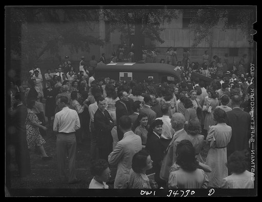 Washington, D.C. Presentation of an ambulance donated by government workers to the U.S. Army