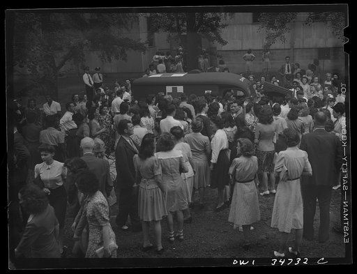 Washington, D.C. Presentation of an ambulance donated by government workers to the U.S. Army