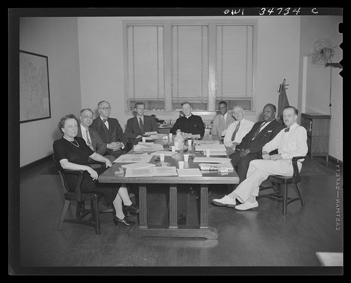 Washington, D.C. Members and others attending a meeting of the Committee on Fair Employment Practice