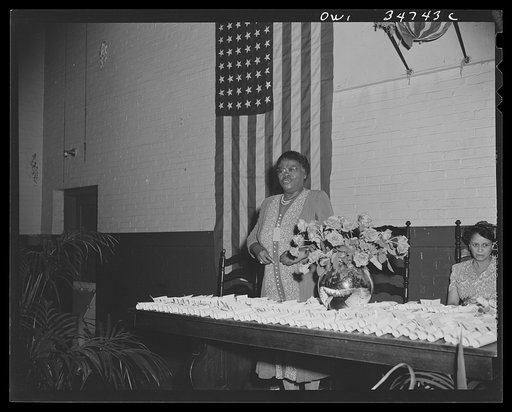 Washington, D.C. Mary McLeod Bethune at Phyllis Wheatley YWCA (Young Women's Christian Association) on Rhode Island Avenue