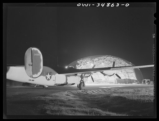 Warner Robins, Georgia. Air Service Command, Robins Field. Work at one of the hangars of an air depot group