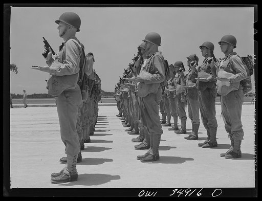 Daniel Field, Georgia. Air Service Command. Pistol instruction: standing at "inspect pistols"