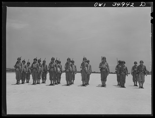 Daniel Field, Georgia. Air Service Command. Learning close order drill