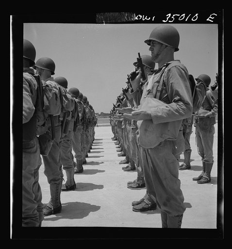 Daniel Field, Georgia. Air Service Command. Learning to handle a pistol: standing at "inspect pistols"