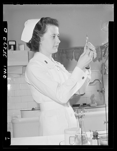 Walter Reed Hopsital, Washington, D.C. Lieutenant Frances Bullock, U.S. Army nurse
