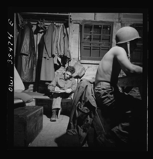 Greenville, South Carolina. Air Service Command. Writing a letter home
