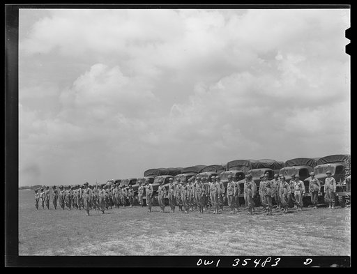 Greenville, South Carolina. Air Service Command. The 1953rd quartermaster truck company of the 25th service group