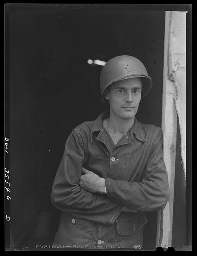 Greenville, South Carolina. Air Service Command. Portrait of one of the propeller men of the 35th service squadron of the 25th service group