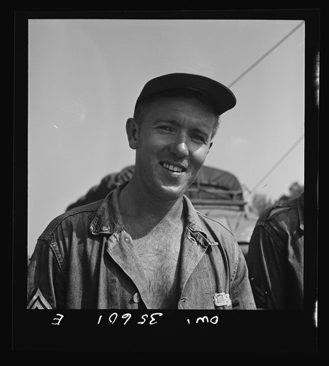 Myrtle Beach, South Carolina. Air Service Command. Mobile Chief Technical  Sergeant Vasile Chokem, whose home is in Akron, Ohio. In civilian life he drove a truck, ran a filling station, and spent two years in the Civilian Conservation Corps (CCC)