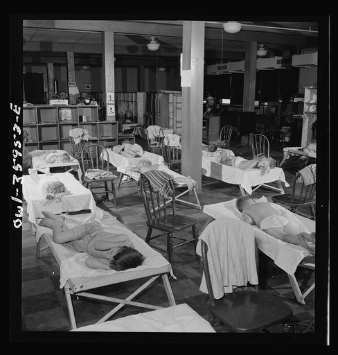 Middle River, a small crossroads in the vicinity of Baltimore, Maryland. FSA (Farm Security Administration) housing project (later administered by the National Housing Agency) for Glenn L. Martin aircraft workers. At the kindergarten
