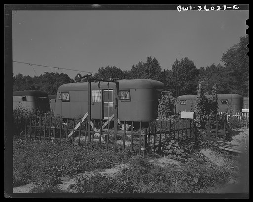 Middle River, Maryland. FSA (Farm Security Administration) housing project for Glenn L. Martin aircraft workers. Trailers in their lots