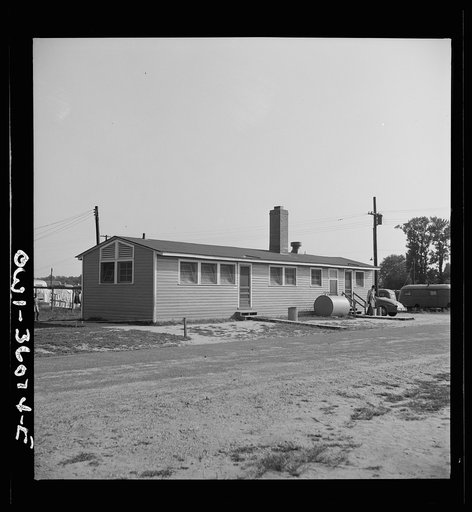 Middle River, a small crossroads in the vicinity of Baltimore, Maryland. FSA (Farm Security Administration) housing project. One of the houses. This project for Glenn L. Martin aircraft plant workers