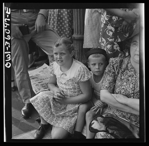Washington, D.C. Spectators at the parade to recruit civilian defense volunteers