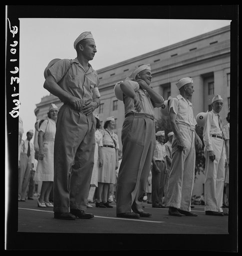 Washington, D.C. A unit of the parade to recruit civilian defense volunteers