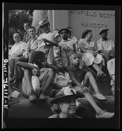 Washington, D.C. Spectators at the parade to recruit civilian defense volunteers
