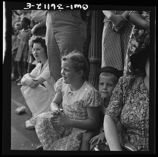 Washington, D.C. Spectators at the parade to recruit civilian defense volunteers