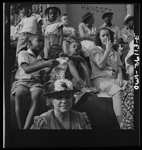 Washington, D.C. Spectators at the parade to recruit civilian defense volunteers