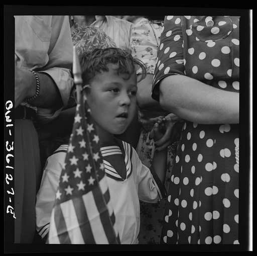 Washington, D.C. Spectators at the parade to recruit civilian defense volunteers