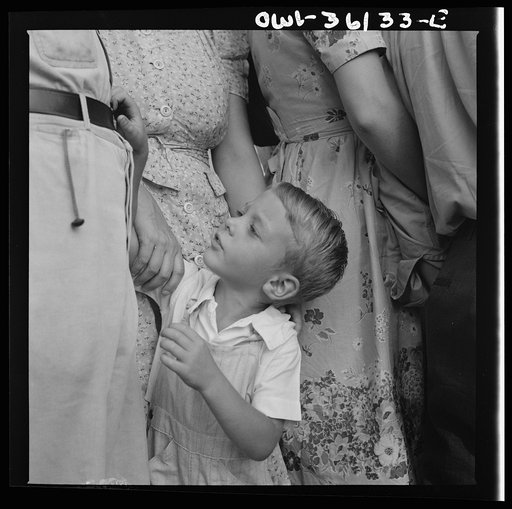 Washington, D.C. Spectators at the parade to recruit civilian defense volunteers