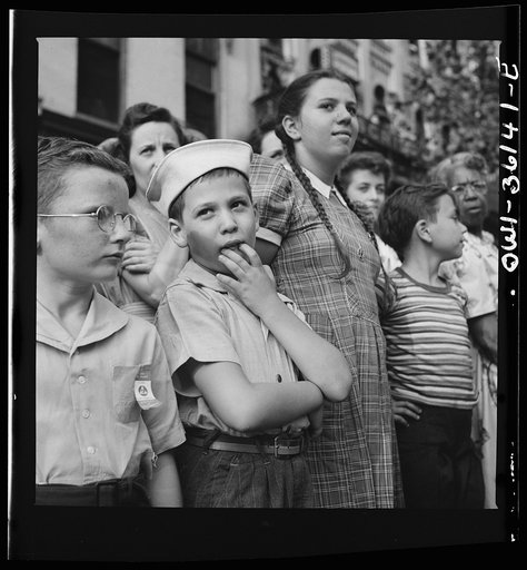 Washington, D.C. Spectators at the parade to recruit civilian defense volunteers