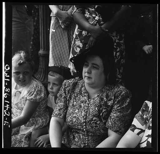 Washington, D.C. Spectators at the parade to recruit civilian defense volunteers