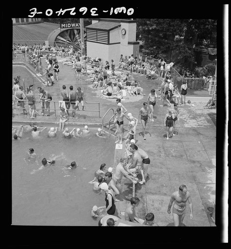 Glen Echo, Maryland. The swimming pool in the Glen Echo amusement park