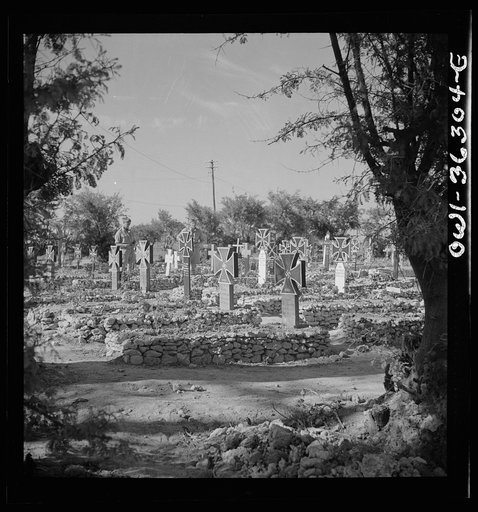 Tunis, Tunisia. A German military cemetery on the outskirts of Tunis