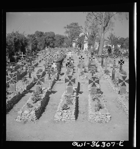 Untitled photo, possibly related to: Tunis, Tunisia. A German military cemetery on the outskirts of Tunis