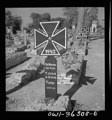 Untitled photo, possibly related to: Tunis, Tunisia. A German military cemetery on the outskirts of Tunis