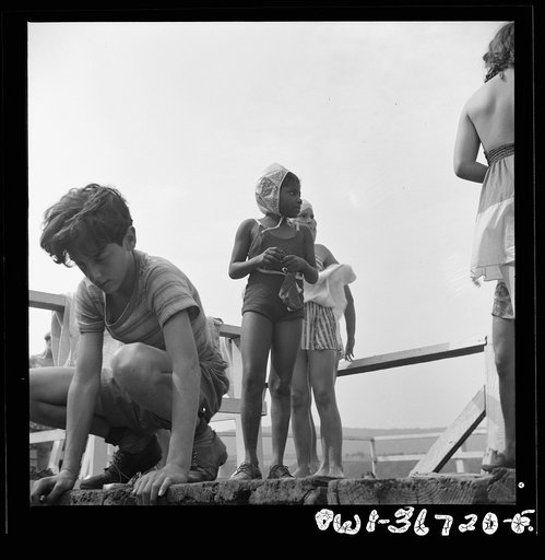 Haverstraw, New York. Interracial activities at Camp Christmas Seals, where children are aided by the Methodist Camp Service. Recreation includes swimming, fishing, and boating