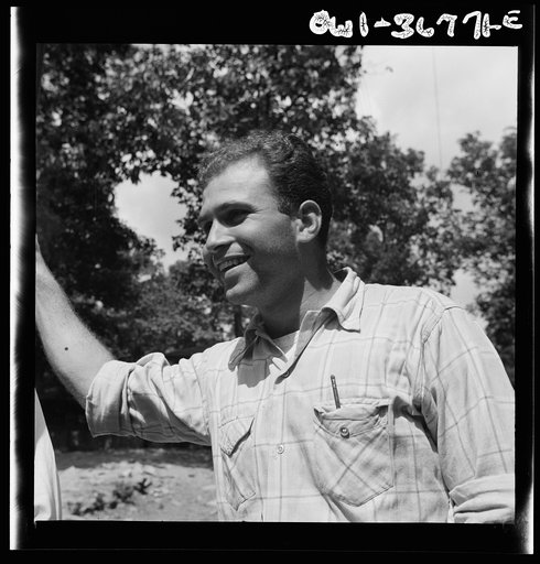 Southfields, New York. Interracial activities at camp Nathan Hale, where children are aided by the Methodist Camp Service. Milton Reiner, program director