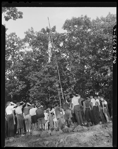 Southfields, New York. Interracial activities at camp Nathan Hale, where children are aided by the Methodist Camp Service. Retreat