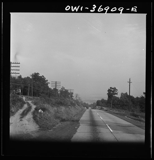 Untitled photo, possibly related to: A Greyhound bus going from Washington, D.C. to Pittsburgh, Pennsylvania on a highway in Pennsylvania