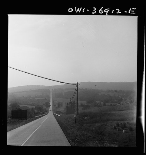 Untitled photo, possibly related to: A highway between Gettysburg and Pittsburgh, Pennsylvania, which used to have fairly heavy traffic