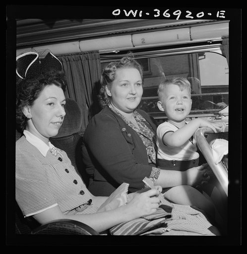 Untitled photo, possibly related to: Passengers on a Greyhound bus going from Washington, D.C. to Pittsburgh, Pennsylvania