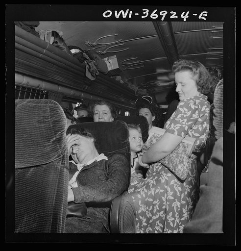 Passengers on the Greyhound bus going from Washington, D.C. to Pittsburgh, Pennsylvania, some of which were standing all the way