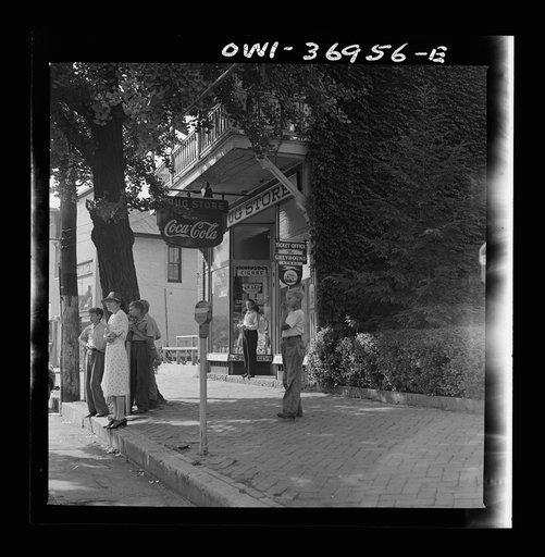 Gettysburg, Pennsylvania. The Greyhound bus station