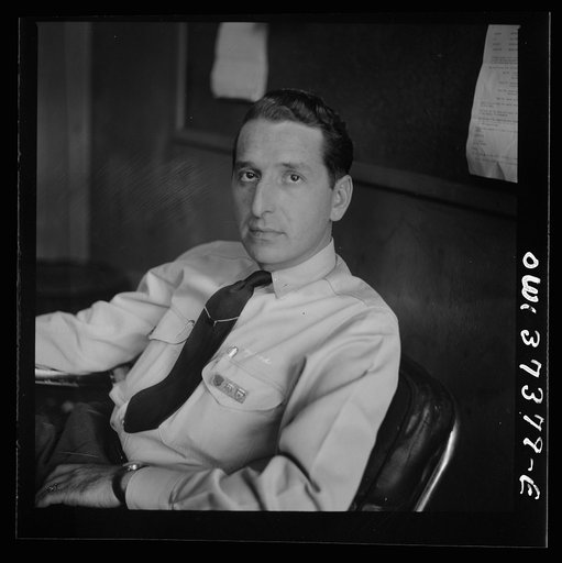 Untitled photo, possibly related to: Columbus, Ohio. Randy Pribble, a bus driver for the Pennsylvania Greyhound Company