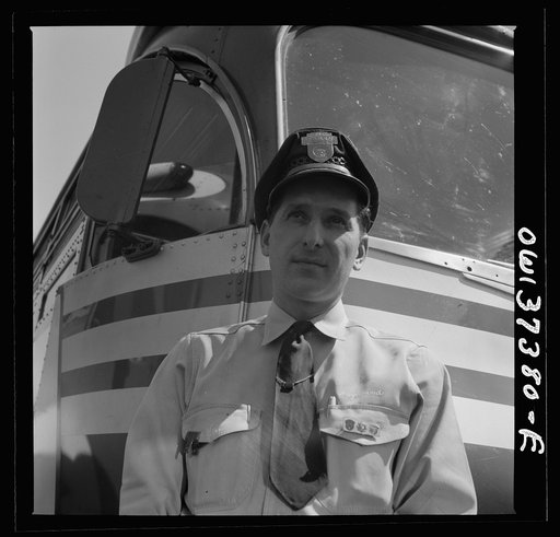 Columbus, Ohio. Randy Pribble, a bus driver for the Pennsylvania Greyhound Company
