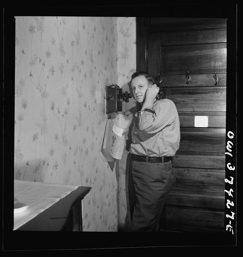 Untitled photo, possibly related to: Greyhound bus driver Clem "Bud" Carson. He has been working for Greyhound for one year, since getting a medical discharge from the Army. He works the extra board and earns from 165 to 195 dollars a payday, or every two weeks. He is single, supports his parents an
