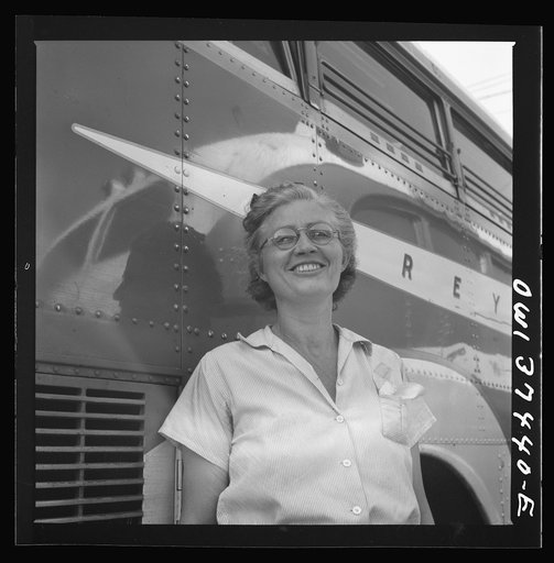 Columbus, Ohio. A cleaning woman employed at the Greyhound garage