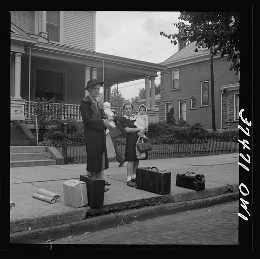 Washington Court House, Ohio. Waiting for a bus