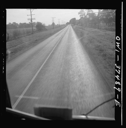 The highway between Columbus and Cincinnati as seen from the bus