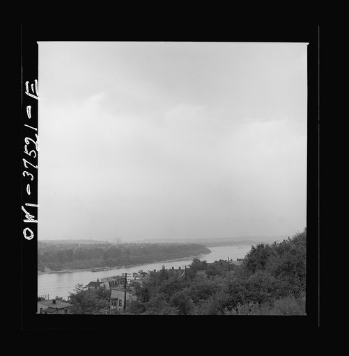 Cincinnati, Ohio. View of the city across the Ohio river