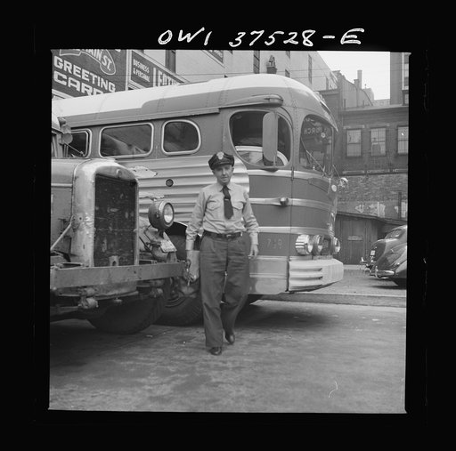 Cincinnati, Ohio. Bernard Cochran, a Greyhound bus driver
