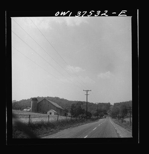 The highway between Columbus and Cincinnati, Ohio, as seen from the bus
