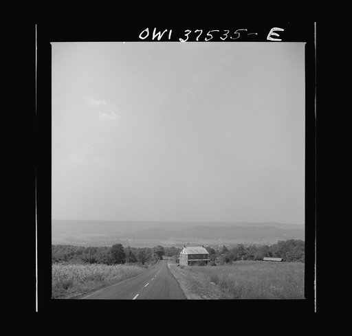 The highway between Columbus and Cincinnati, Ohio, as seen from the bus