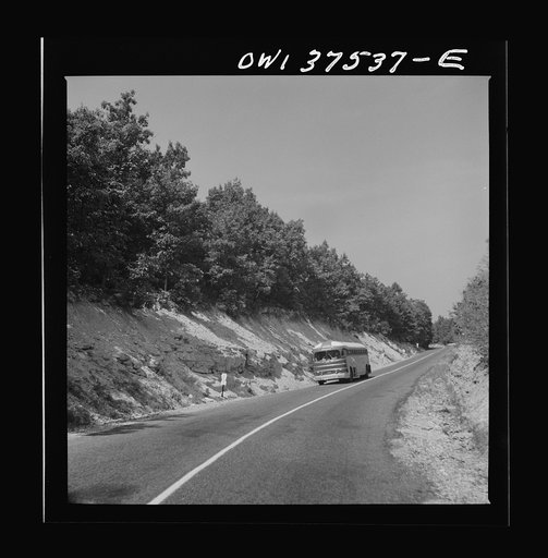 The highway between Columbus and Cincinnati, Ohio, as seen from the bus